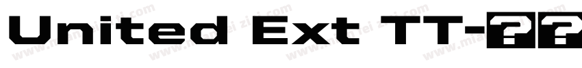 United Ext TT字体转换
